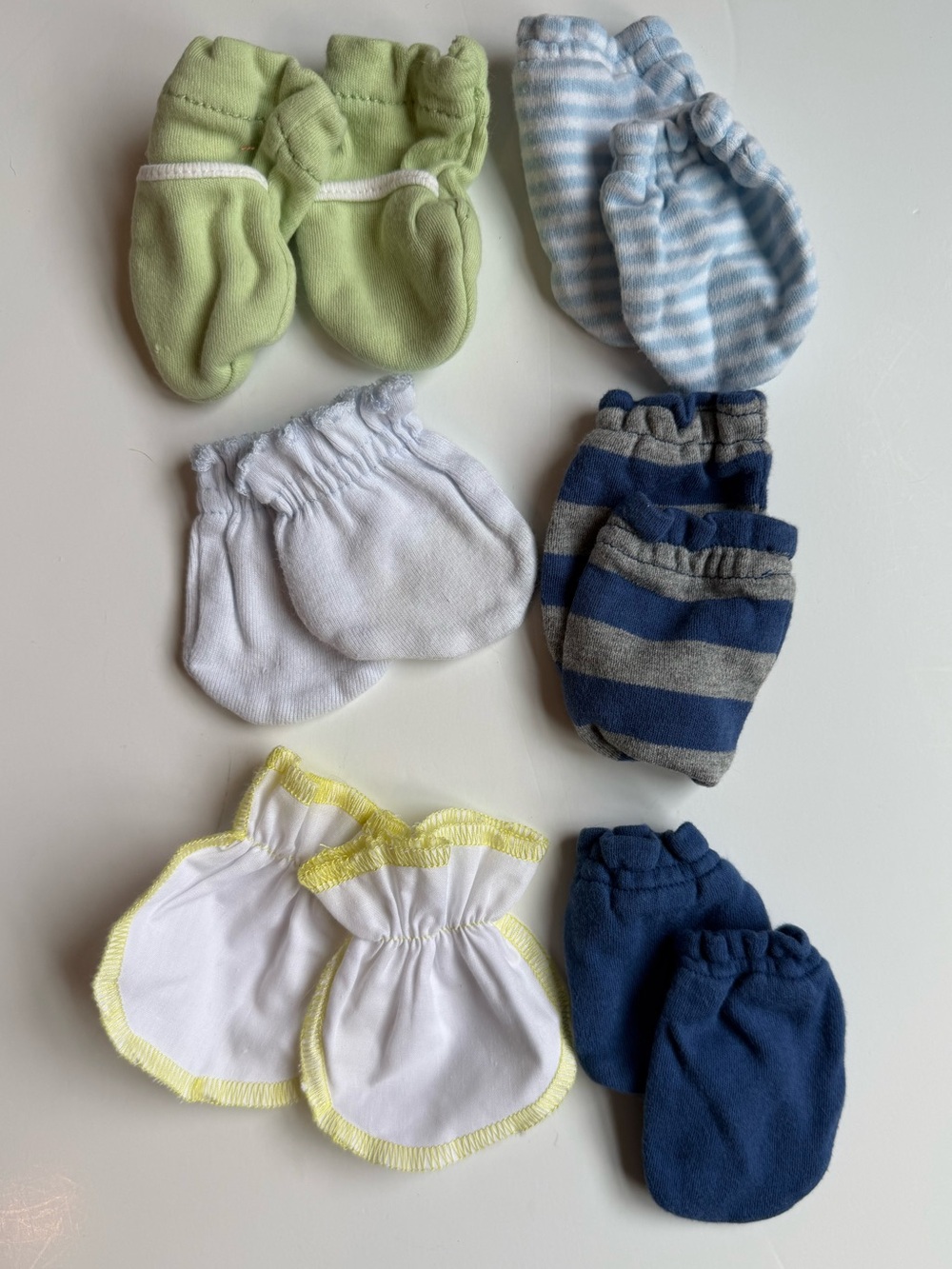 Baby Boy No Scratch Mittens Set set of 6